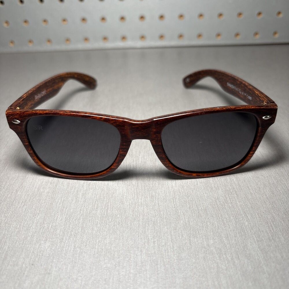 Shady Rays Sunglasses Classic Timber Brown Square C-5080 Polarized FRAMES ONLY